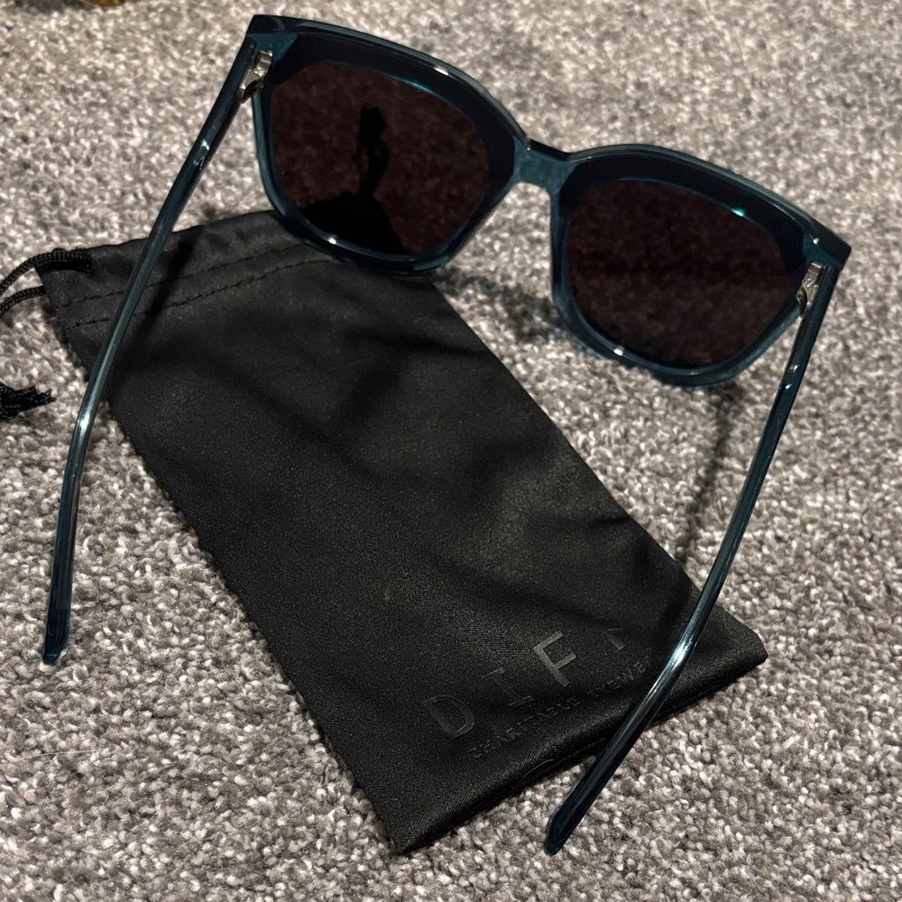 Diff Gia Blue Mirrored Sunglasses - image 3